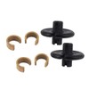 Yls Archery Slide-On Kisser Button Black with Copper Anchor Clips