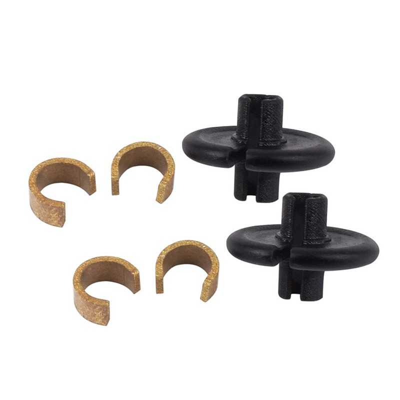Yls Archery Slide-On Kisser Button Black with Copper Anchor Clips