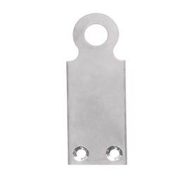 Flat Padlock Eye, Extra Large, 10/Pack,Silver