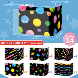 Affrolling 24 Pcs Inspirational Privacy Folders for Students Privacy Boards Cardboard Desk Divider Classroom Waterproof Testing Divider Bulk for School Teacher Home Focus Study Supplies(Chalkboard)