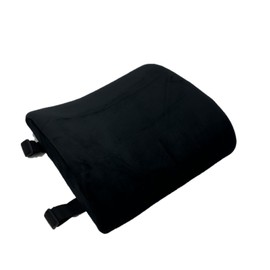 Bookishbunny Lumbar Back Cushion and Non Slip Seat Cushion (Black, Lumbar Cushion)