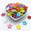 Queenbox 50 Pcs 12mm Five-Pointed Star Buttons with 2 Holes,