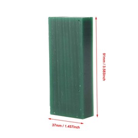 Grueso verde tallado de cera para joyería de grabado, anillo de cera verde, molde de tubo de tallado de parte superior plana para hacer joyas, tallar cera dura y gruesa para grabado de cera