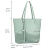 Pomelo Bes Natural Scenery Printing Satchel Handsbag, PU Leather Tote