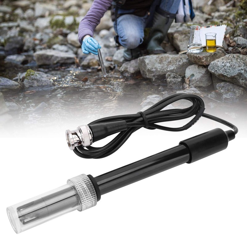 PH Probe, 0-14PH PH Professional Industrial Sensor Probe for Monitoring