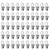 Yitaocity 50Pcs Stainless Sliver Metal Sprung Curtain Alligator Clips Hook
