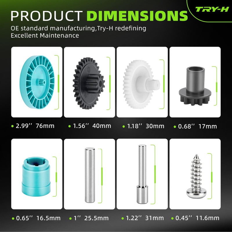 AXV079VP Turbine Spindle Gear Rebuild Kit for Hayward Pool Vacuum