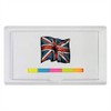 'Waving Union Jack Flag' Sticky Note Ruler Pad (ST00034103)