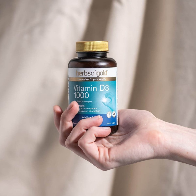 Herbs of Gold Vitamin D3 1000 - 240 Capsules, 240