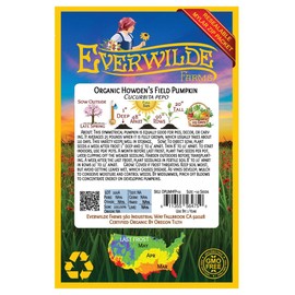 Everwilde Farms - 10 Organic Howden's Field Pumpkin Pumpkin Seeds - Gold Vault Packet