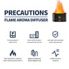 SVECKE Flame Aroma Diffuser with Flame Light, Mist Humidifier Aromatherapy