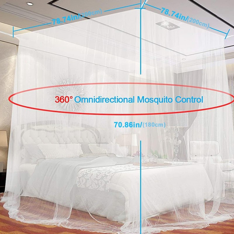 Mosquito Net Bed AUEJACKY Large Mosquito Net for Double Bed