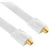 Poppstar 1x 28cm SAT window feedthrough cable (coax cable very