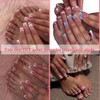 60 Uñas Postizas - French Tip Blancas Para Manos Y