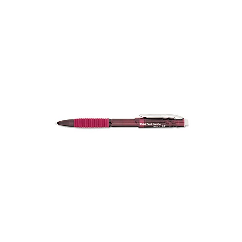 Pentel QE205B TWIST-ERASE GT PENCILS, 0.5 MM, HB (#2.5), BLACK