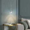 CHYING Pendant Lights Kitchen Island Chrome Modern LED Pendant Light