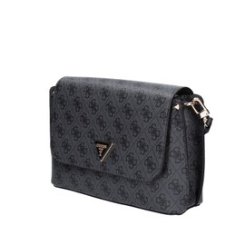 GUESS Women's Meridian Coal Logo Shoulder Bag, Coal logo