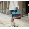 MKF Collection USA Tote Crossbody Bag for Women, American Flag