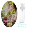 Outanaya 2pcs Clear Plastic Foaming Pump Bottle Refillable Empty Soap