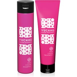 YUCHAG Color Shampoo Treatment Set (Pink Shampoo Treatment Set)