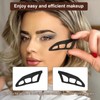 4PCS Eyeliner Stencil, Eyeshadow Applicators, Eyetour Eyeshadow Tool, 3-in-1 Eyebrow,
