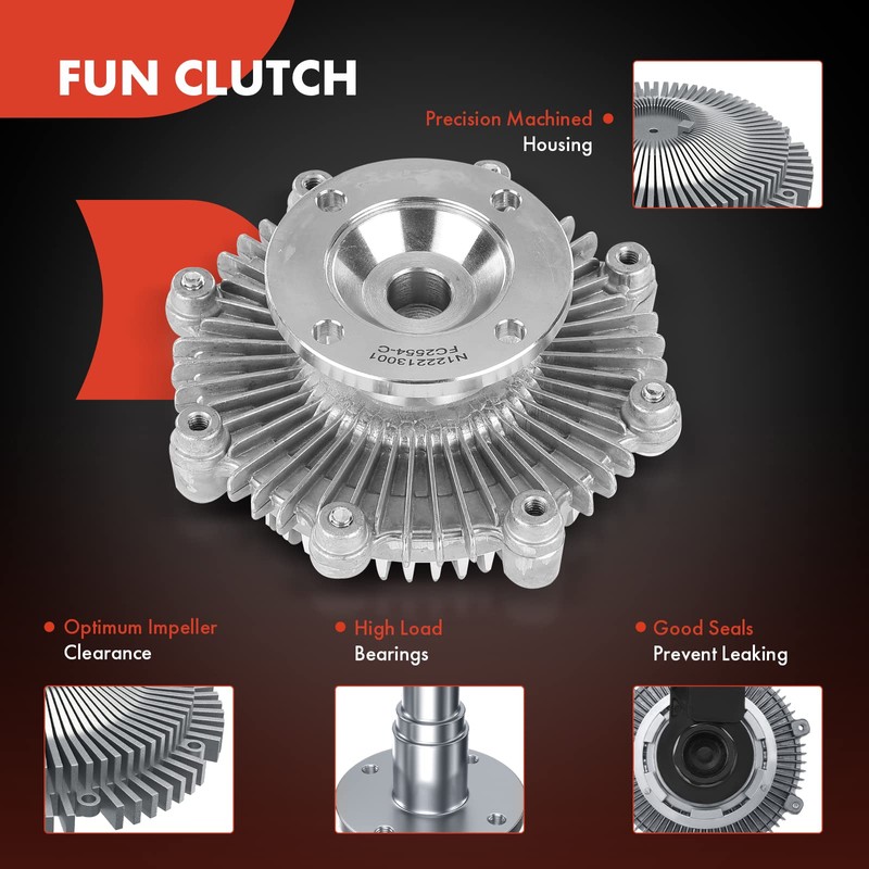 A-Premium Engine Cooling Fan Clutch Compatible with Toyota 4Runner 1984-1995,