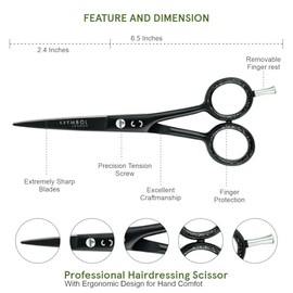 Professional Hair Scissors 6 Inch Salon Barber Shears Ergonomic