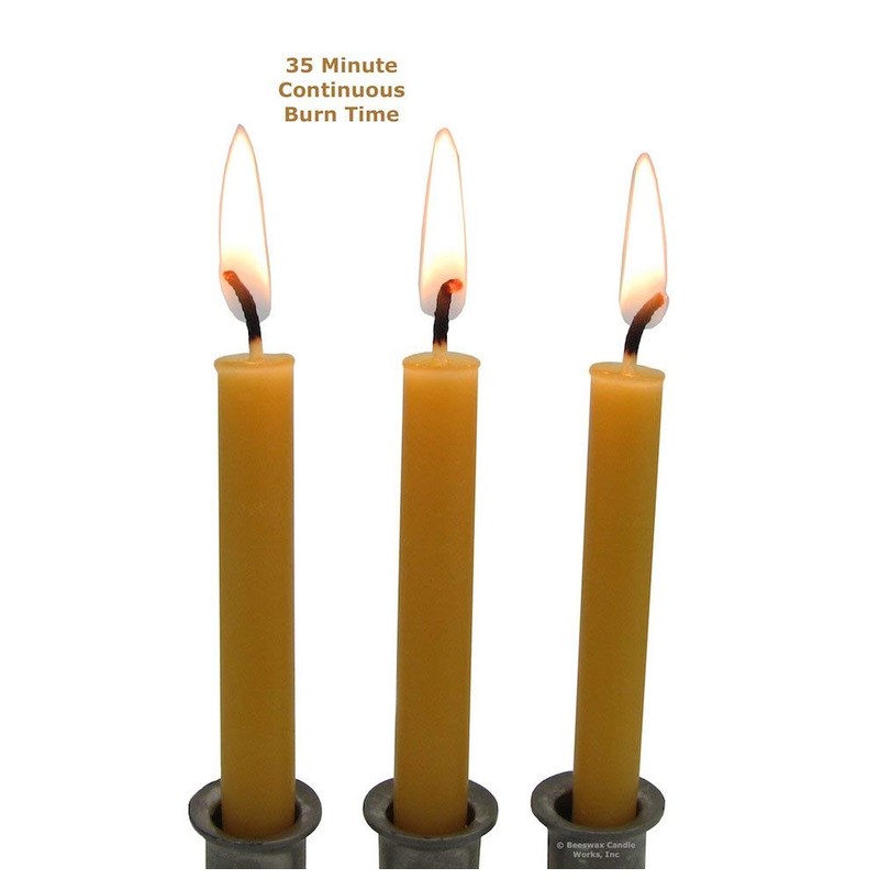 Beeswax Candle Works, Chanukah (Pack of 45) 100% USA Beeswax
