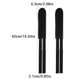 1 Pairs Bike Pedal Straps, Toe Clips Straps Adjustable Anti-Slip