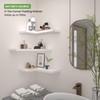 NATURE'S SOURCE Corner Floating Shelves with Invisible Brackets, Corner Shelves