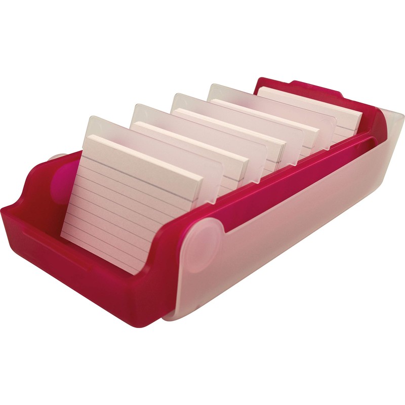 Helit Flash Beebox 800 schede, formato A7, colore: rosso