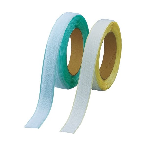 TRUSCO(トラスコ) マジックテープセット 弱粘着 50mm×5m 白 1セット TPD-505MTS-W