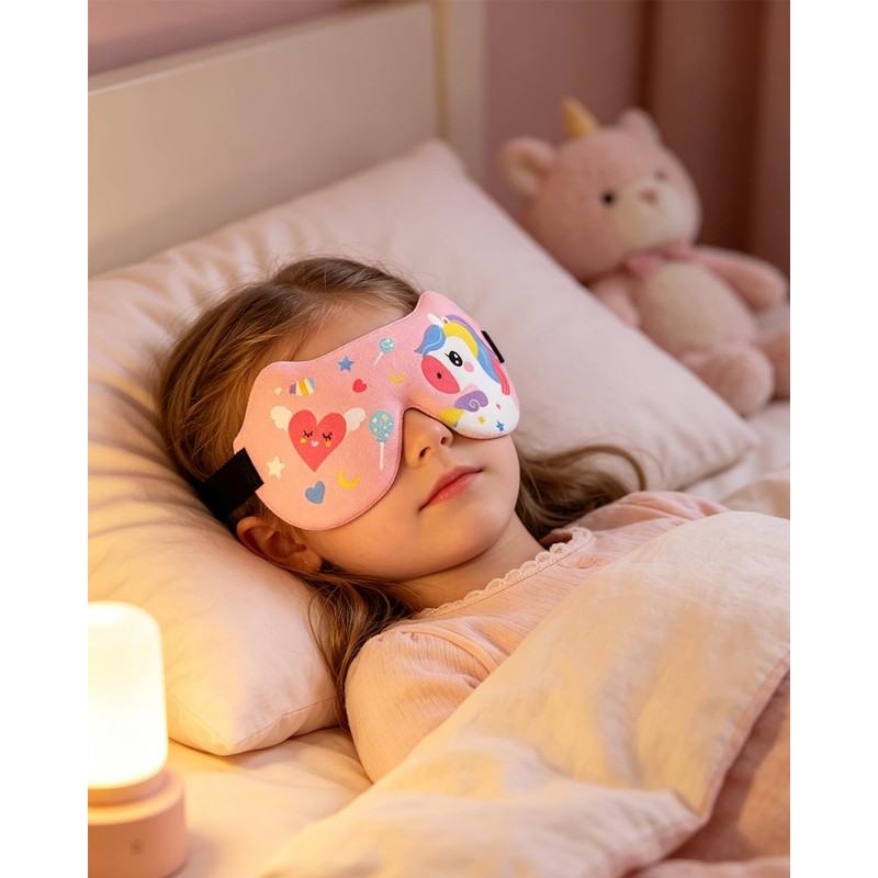 Children's Sleeping Mask, Pack of 2, 3D Sleeping Mask with