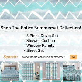 1500 Supreme Collection Extra Soft Summerset Ocean Vibe Chevron Pattern Sheet Set - Luxury Bed Sheets Set with Deep Pocket Wrinkle Free Bedding, Printed Pattern