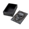 Pacific Giftware Skull Tarot Box - Embellished with Gothic Skull