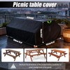 ZUYIYI Picnic Table Cover,Fits 6ft Picnic Tables,Outdoor Picnic Bench Cover