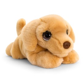 Keel Toys Yellow Labrador Dog Lying Down 30 CM