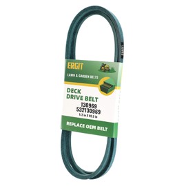 ERGIT 130969 Drive Belt 1/2-in x 92.5-in Replacement for 130969 Craftsman 532130969 Husqvarna Drive Belt Fits YTH18542, YTH22V46, YTH23V48, YTH24V48, YTH24V54, LGT48DXL, LGT2654