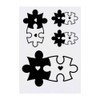 4 x 'Heart Jigsaw Pieces' Temporary Tattoos - Water Resistant,