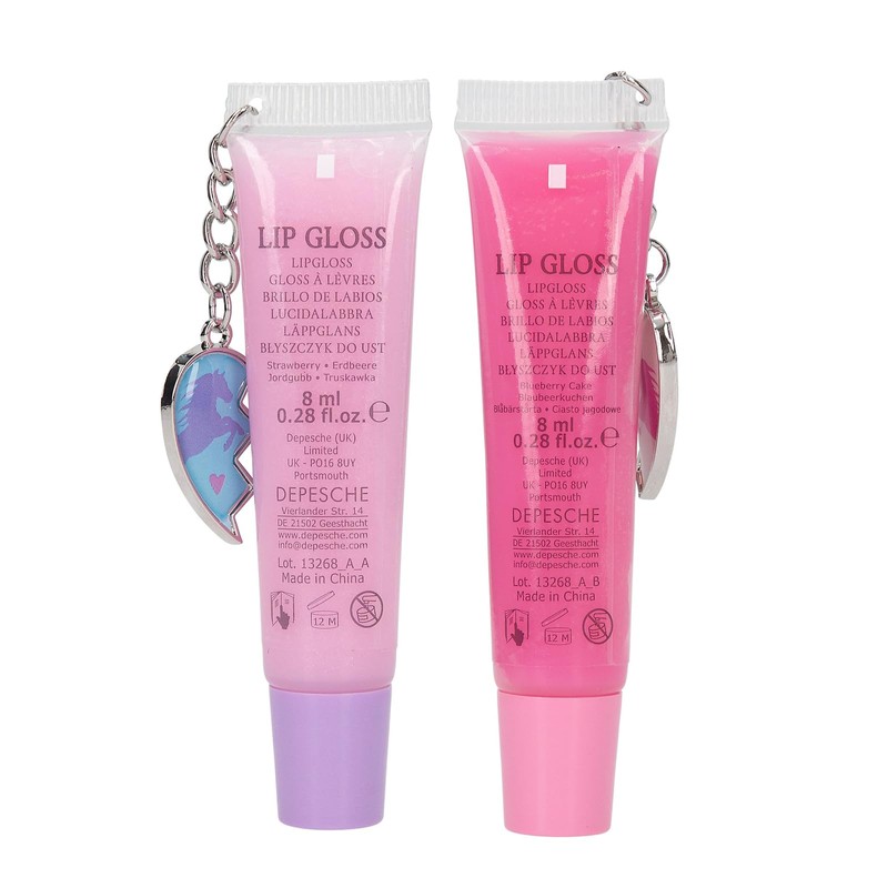Depesche 13268 Miss Melody BFF Lip Gloss Set, 2 Shiny