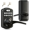 Veise Keypad Door Lock with Handle, Keyless Entry for Front