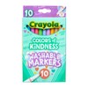 クレヨラ ひとことメッセージウォッシャブルマーカー カラー オブ カインドネス マーカーペン 10色 水で落とせる 587807 正規品