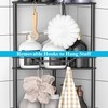 HuggieGems 4 Tier Floor Standing Corner Shower Caddy Organizer Shelf
