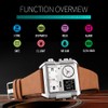 SKMEI Men's Digital Sports Watch, LED Square Large Face Analog