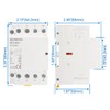 Baomain 12V AC 4-Pole Modular Contactor, 32A 3NO1NC Normally Open