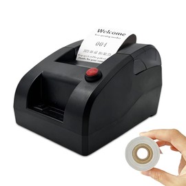 Waiting Numbers Automatic Number Card Thermal Printer for Number Printing Take-A-Number Ticket Dispenser Customer Numbers Printer for Bank Restaurant Service Points Clinics (Can Edit Print Text via