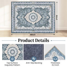 Office Chair Mat for Hardwood Floor & Tile Floor,36"X 48" Heavy Duty Desk Chair Mat for Hard Floors, Under Desk Rug for Rolling Computer Chair,Anti Slip,Low Pile Carpet Floor Protector-Square