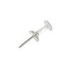 140 Pcs Push Pins, Clear Plastic Head Steel Pin, Standard