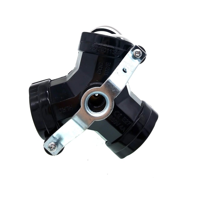 Medium Base 3 Light Cluster Socket,JNXQWE Phenolic Multi-Cluster Incandescent Lampholder,Keyless