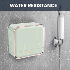 Soap Dish Holder Wall Mounted, Shampoo Bar Holder for Shower, Self Draining Soap Keeper for Bathroom, Waterproof Strong Adhesion, No More Slimy Soap